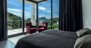 slaapkamer met uitzicht